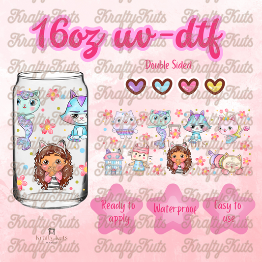 #427 UV-DTF 16oz Glass Can Wrap - Double Sided
