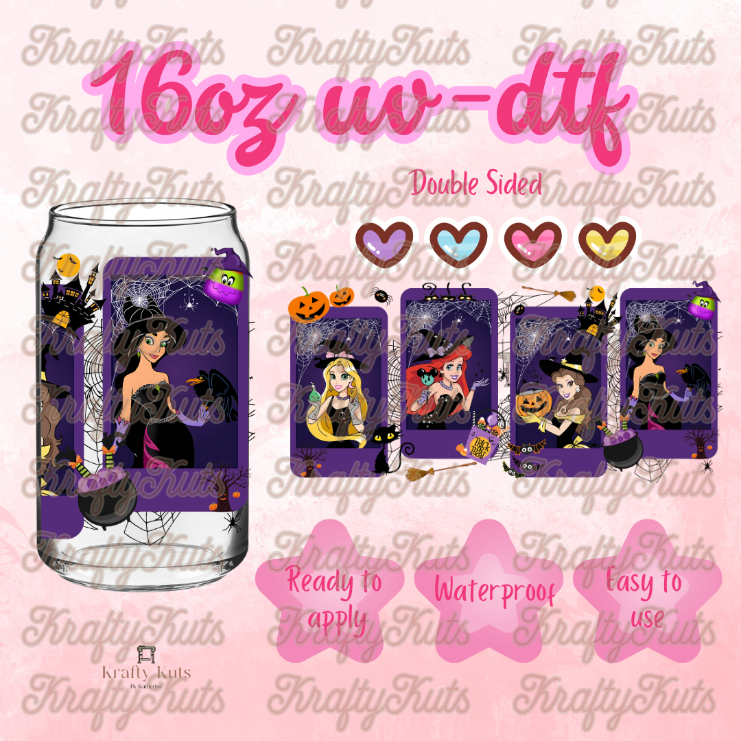 #436 UV-DTF 16oz Glass Can Wrap - Double Sided