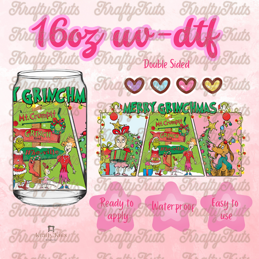 #520 UV-DTF 16oz Glass Wrap - Double sided