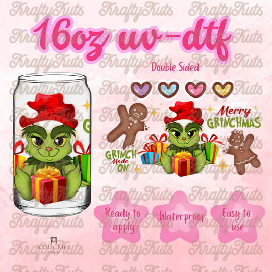 #521 UV-DTF 16oz Glass Wrap - Double sided