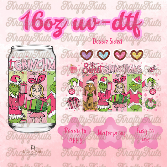 #522 UV-DTF 16oz Glass Wrap - Double sided