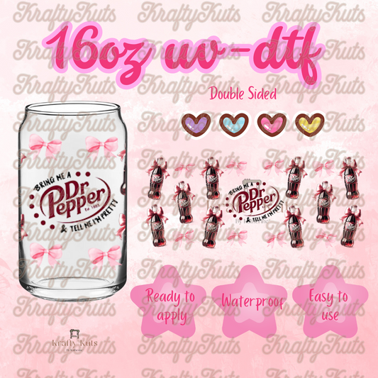 #524 UV-DTF 16oz Glass Wrap - Double sided