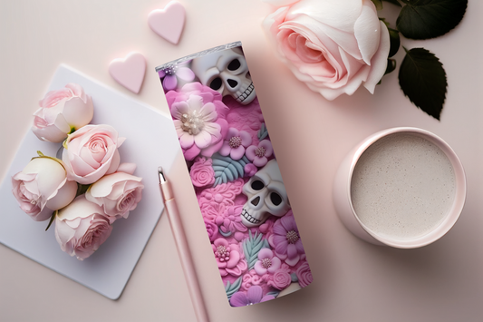 PinkCake Skull Tumbler