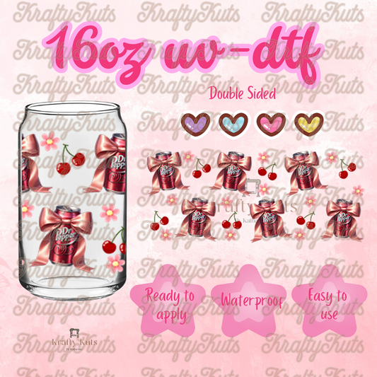#525 UV-DTF 16oz Glass Wrap - Double sided