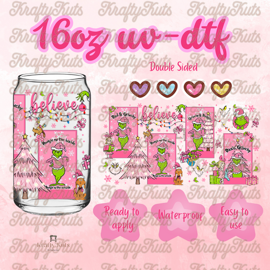 #530 UV-DTF 16oz Glass Wrap - Double sided