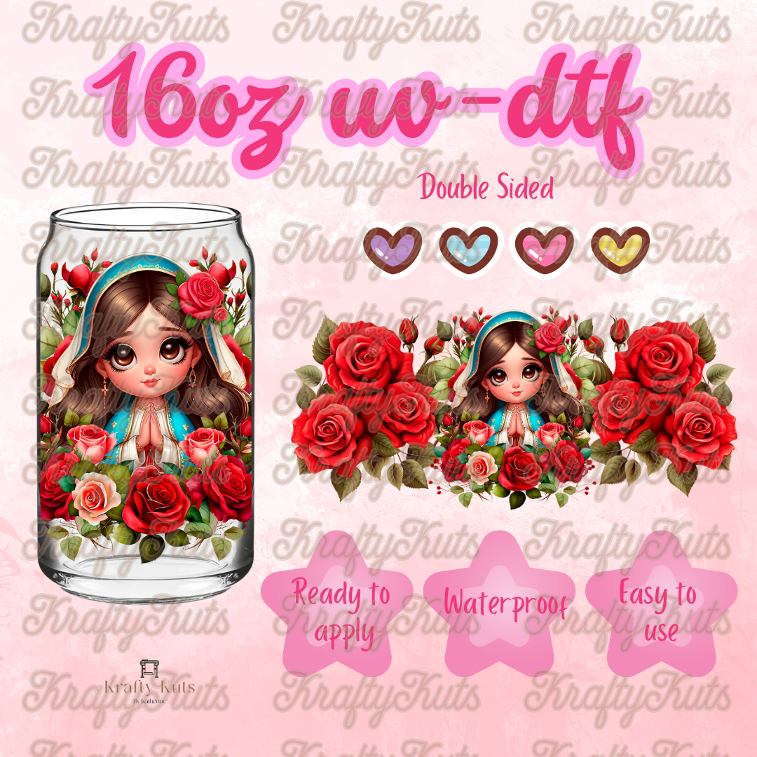 #541 UV-DTF 16oz Glass Wrap - Double sided