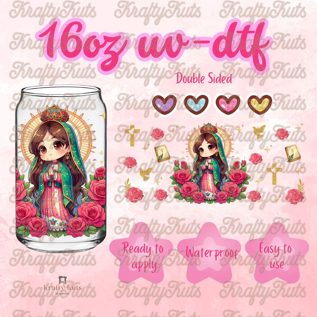 #546 UV-DTF 16oz Glass Wrap - Double sided