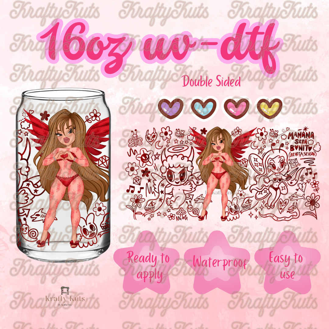 #550 UV-DTF 16oz Glass Wrap - Double sided