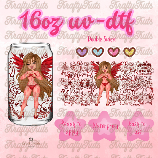 #550 UV-DTF 16oz Glass Wrap - Double sided