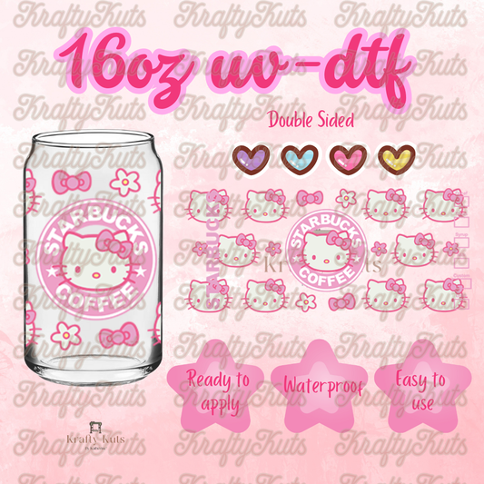 #552 UV-DTF 16oz Glass Wrap - Double sided