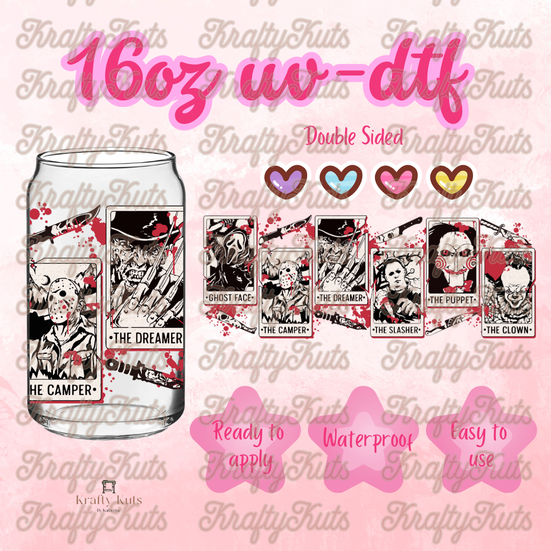 #441 UV-DTF 16oz Glass Can Wrap - Double Sided