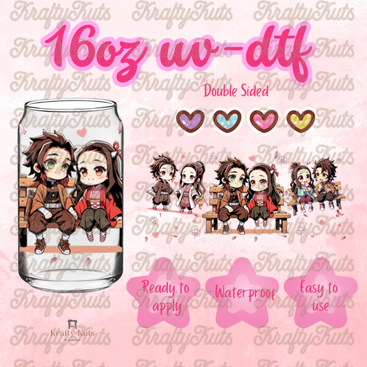 #558 UV-DTF 16oz Glass Wrap - Double sided