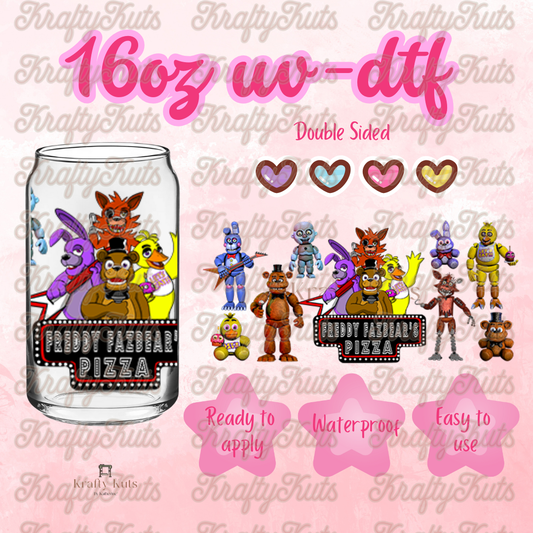 #557 UV-DTF 16oz Glass Wrap - Double sided