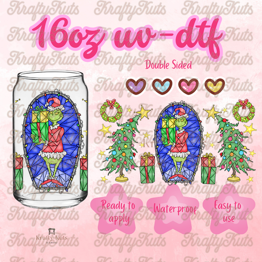 #566 UV-DTF 16oz Glass Wrap - Double sided