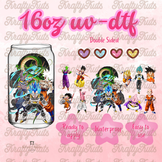 #568 UV-DTF 16oz Glass Wrap - Double sided