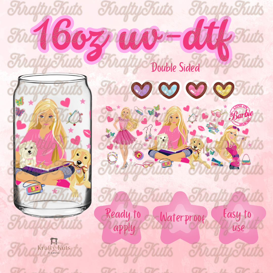 #570 UV-DTF 16oz Glass Wrap - Double sided