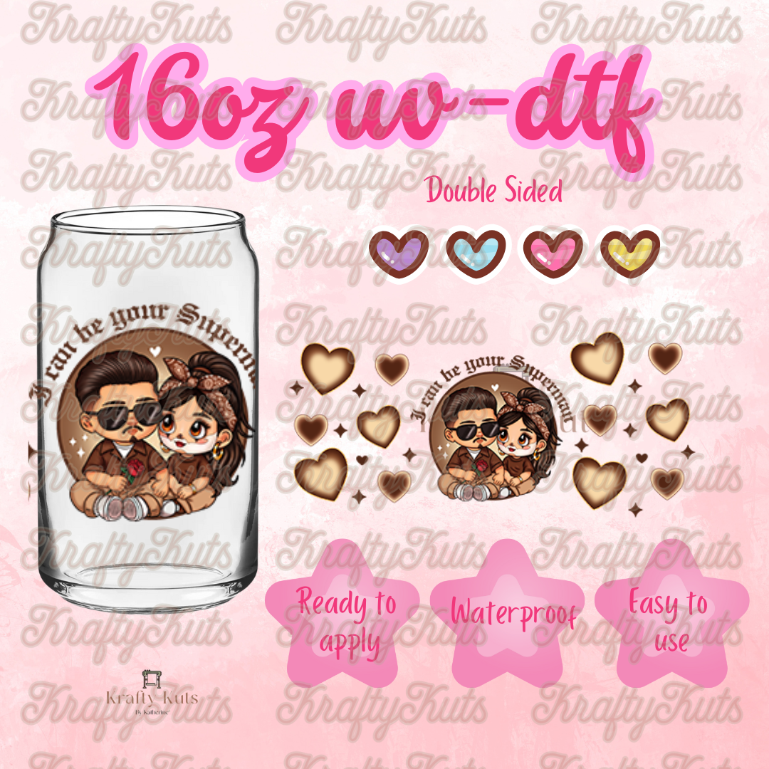 #571 UV-DTF 16oz Glass Wrap - Double sided