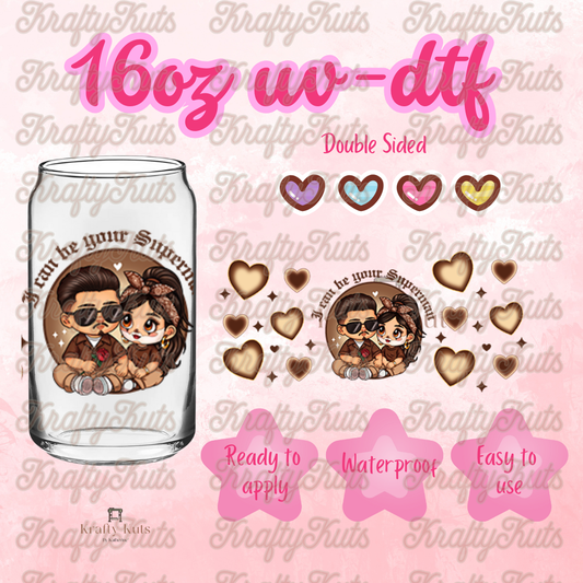 #571 UV-DTF 16oz Glass Wrap - Double sided