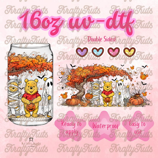 A15 UV-DTF 16oz Glass Can Wrap - Double Sided