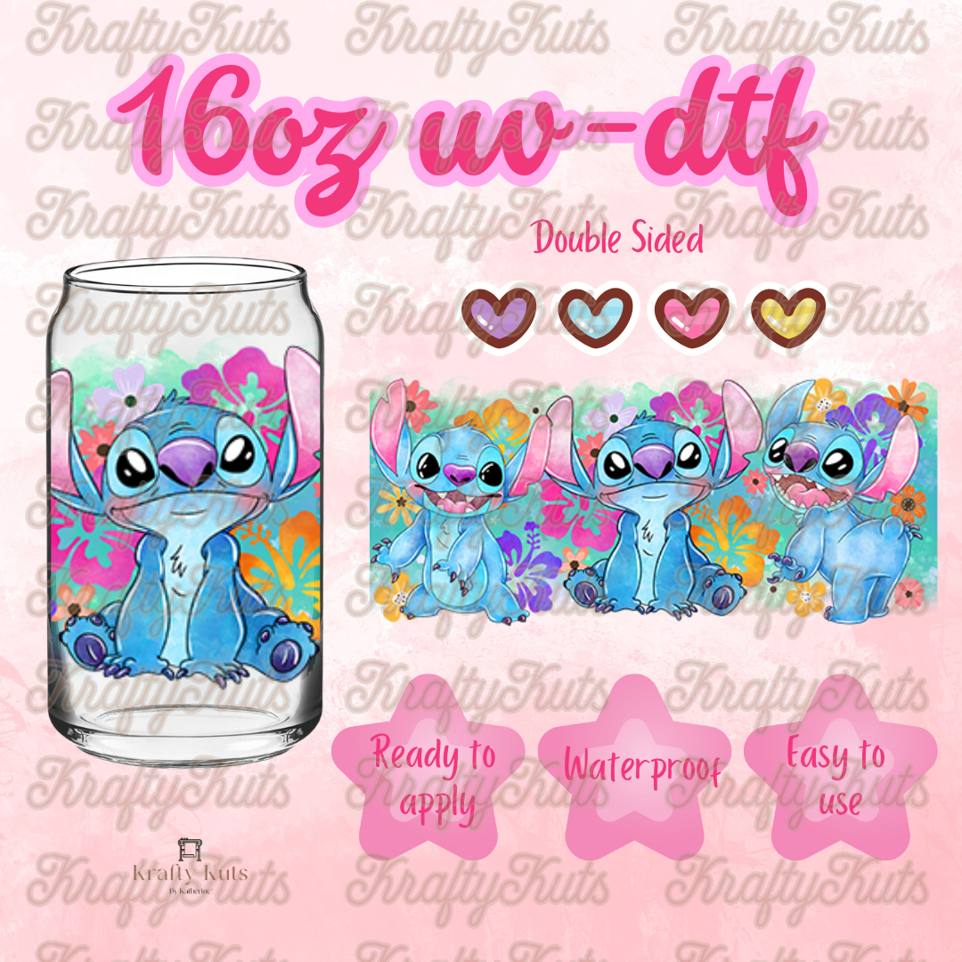 #595 UV-DTF 16oz Glass Wrap - Double sided