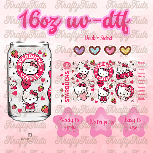 #597 UV-DTF 16oz Glass Wrap - Double sided