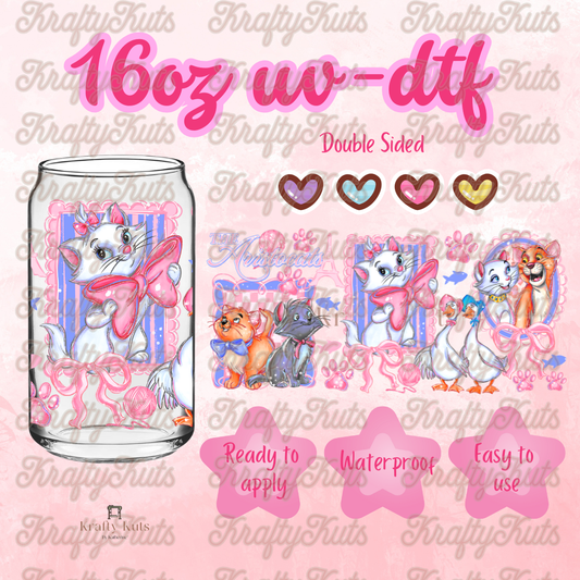 #601 UV-DTF 16oz Glass Wrap - Double sided