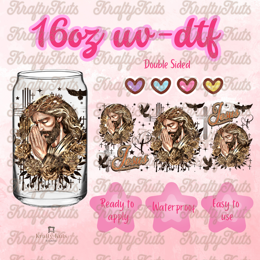 #602 UV-DTF 16oz Glass Wrap - Double sided