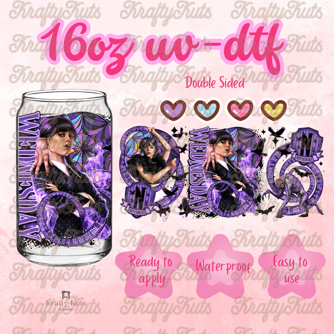 #603 UV-DTF 16oz Glass Wrap - Double sided