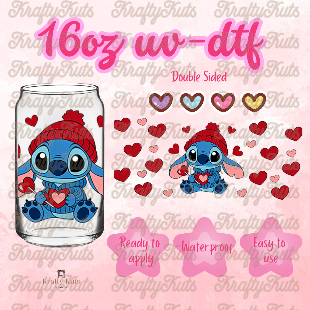 #608 UV-DTF 16oz Glass Wrap - Double sided