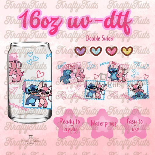 #612 UV-DTF 16oz Glass Wrap - Double sided