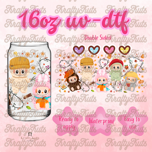 A17 UV-DTF 16oz Glass Can Wrap - Double Sided