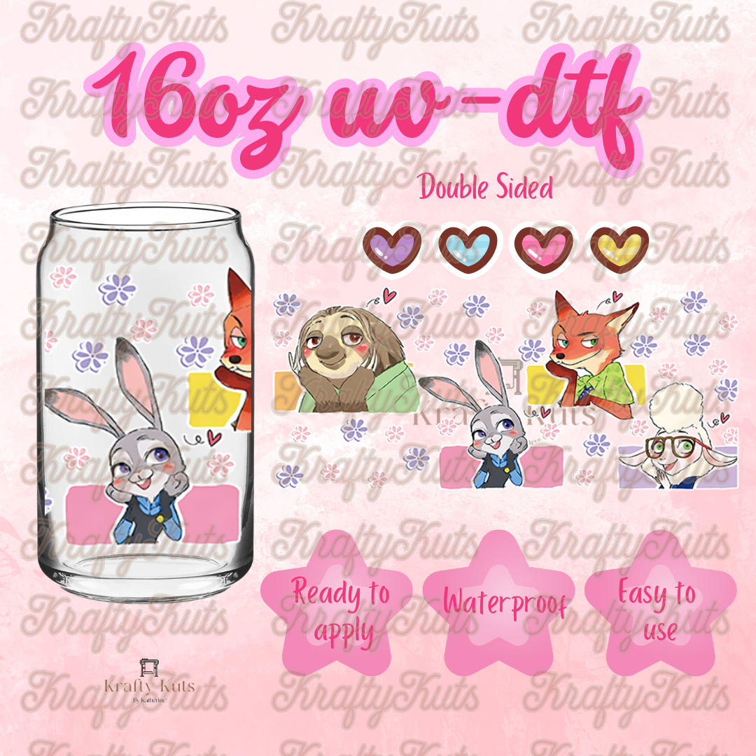 #610 UV-DTF 16oz Glass Wrap - Double sided