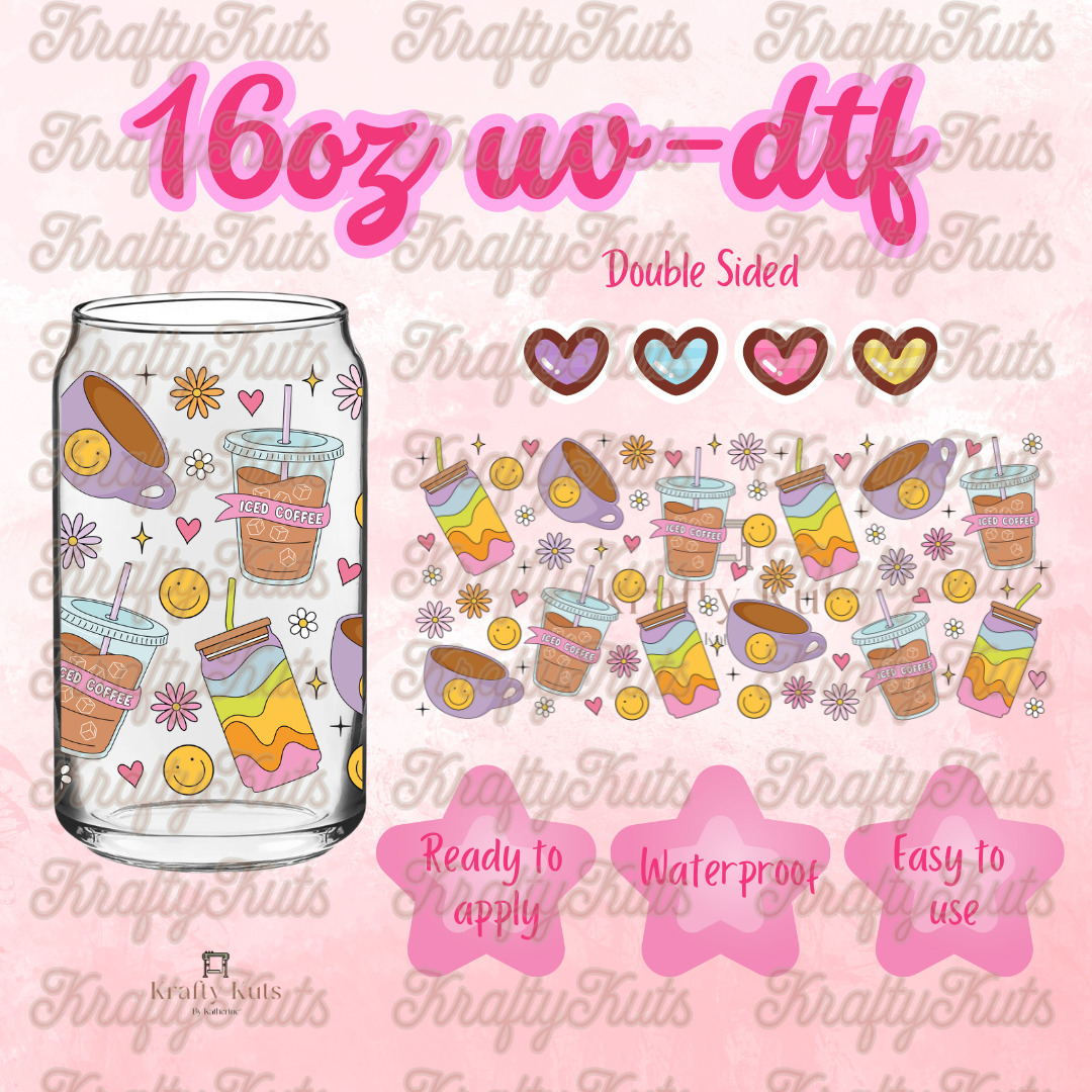 #617 UV-DTF 16oz Glass Wrap - Double sided