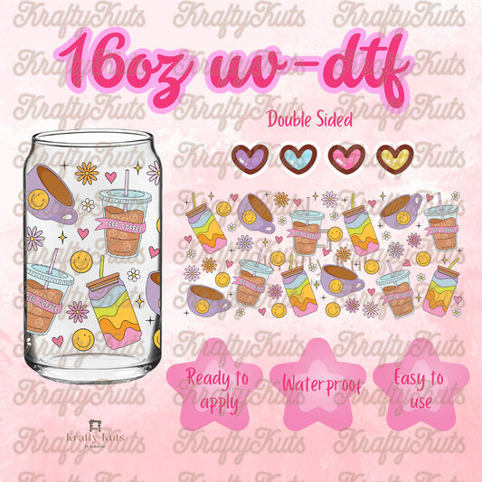 #617 UV-DTF 16oz Glass Wrap - Double sided
