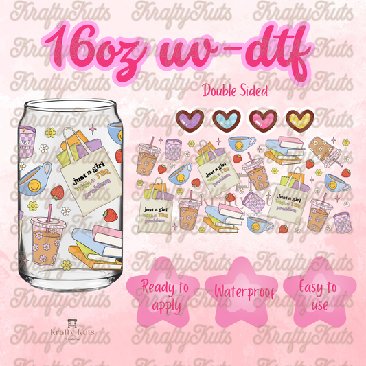 #619 UV-DTF 16oz Glass Wrap - Double sided