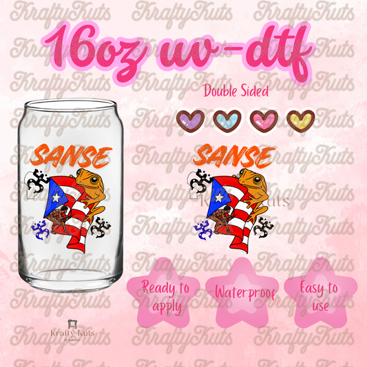 #625 UV-DTF 16oz Glass Wrap - Double sided