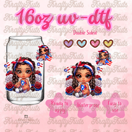 #630 UV-DTF 16oz Glass Wrap - Double sided