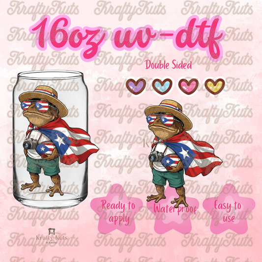 #631 UV-DTF 16oz Glass Wrap - Double sided