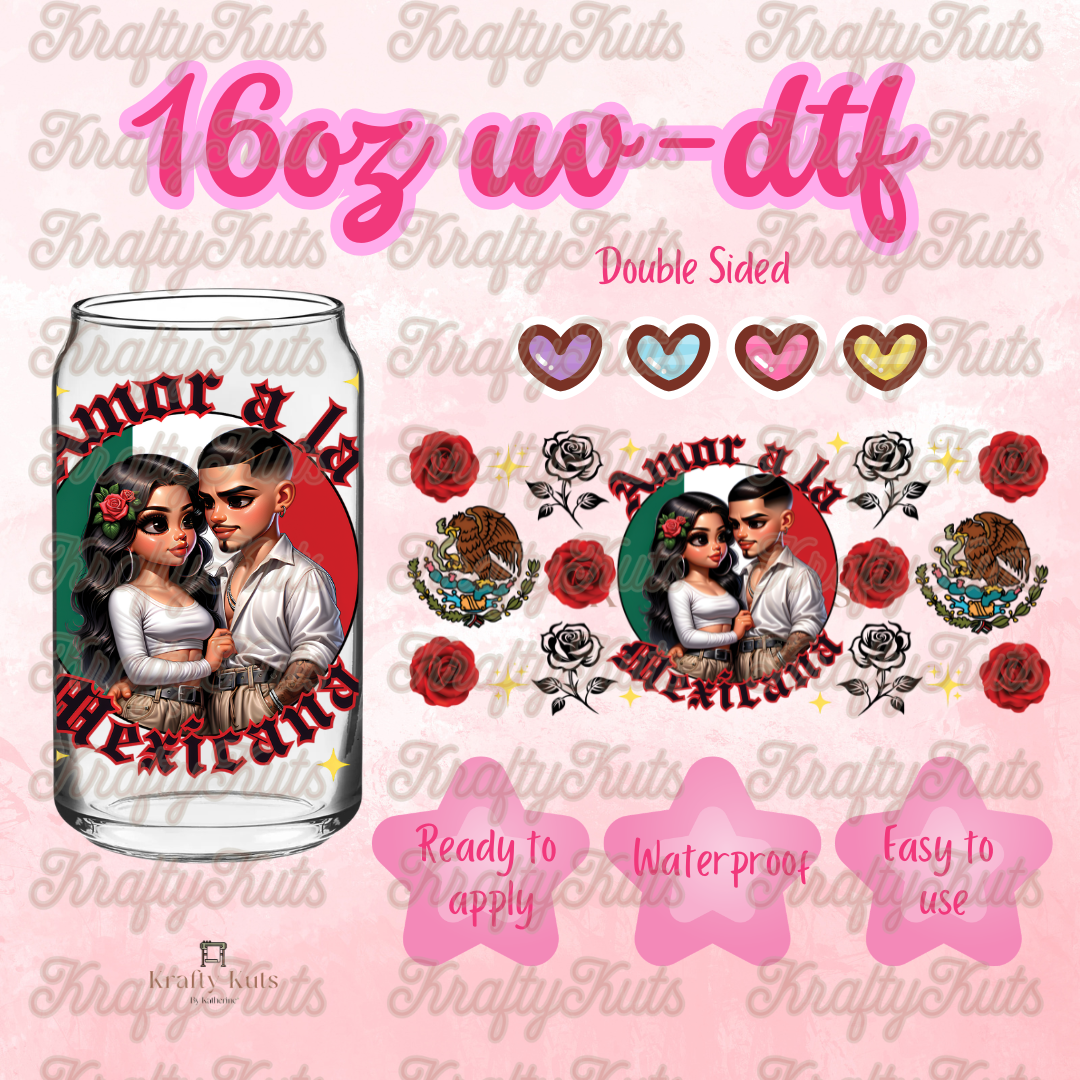 #632 UV-DTF 16oz Glass Wrap - Double sided