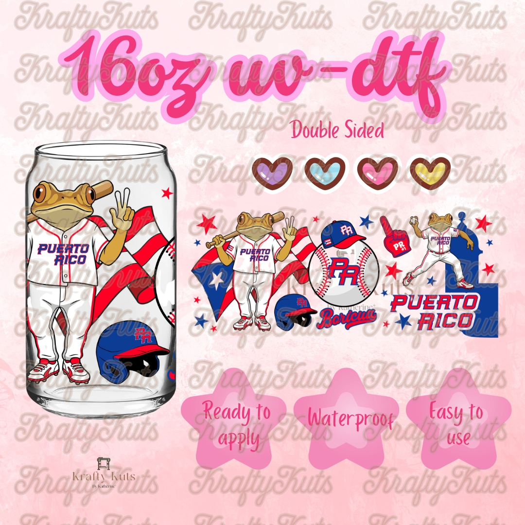 #633 UV-DTF 16oz Glass Wrap - Double sided