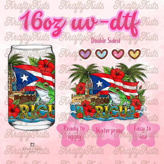 #635 UV-DTF 16oz Glass Wrap - Double sided