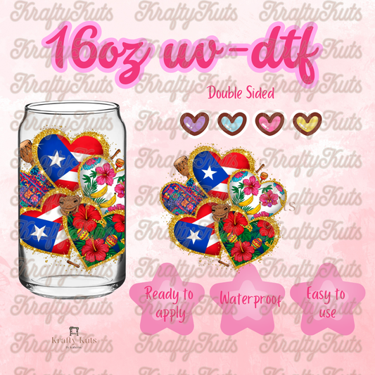 #636 UV-DTF 16oz Glass Wrap - Double sided