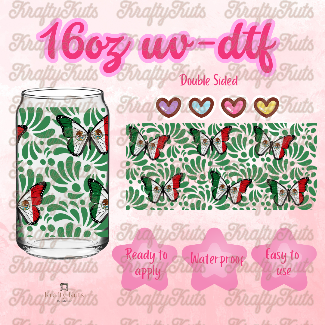 #641 UV-DTF 16oz Glass Wrap - Double sided