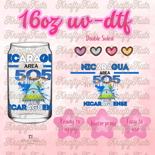 #650 UV-DTF 16oz Glass Wrap - Double sided