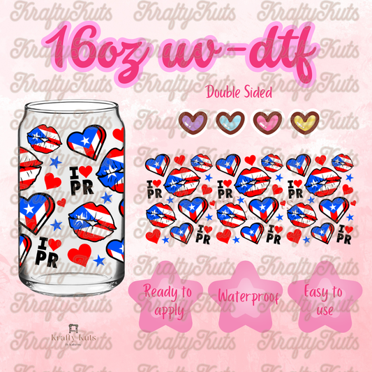 #652 UV-DTF 16oz Glass Wrap - Double sided