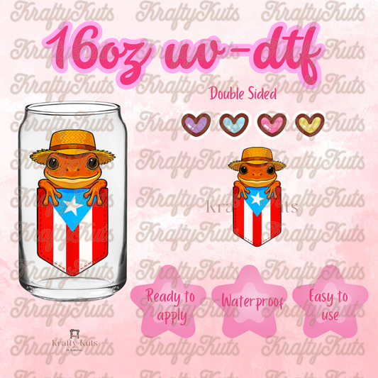 #657 UV-DTF 16oz Glass Wrap - Double sided