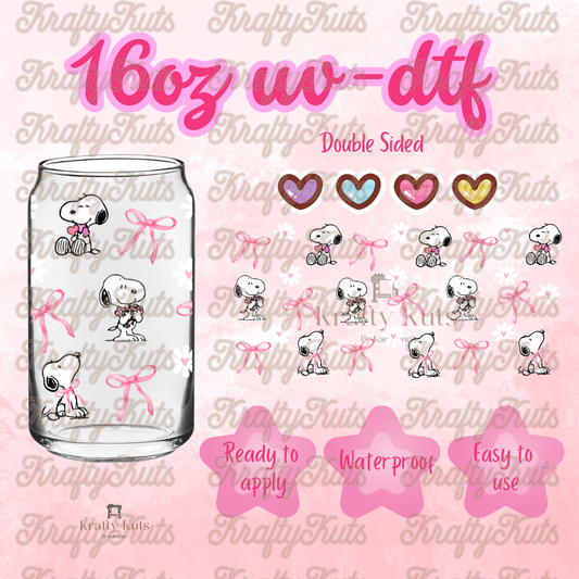 #659 UV-DTF 16oz Glass Wrap - Double sided