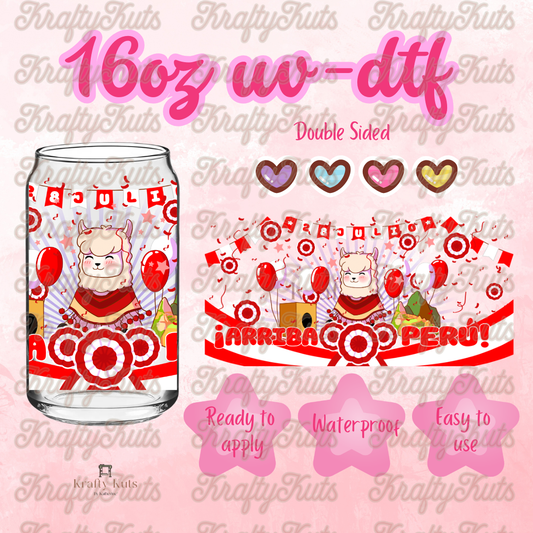 #663 UV-DTF 16oz Glass Wrap - Double sided