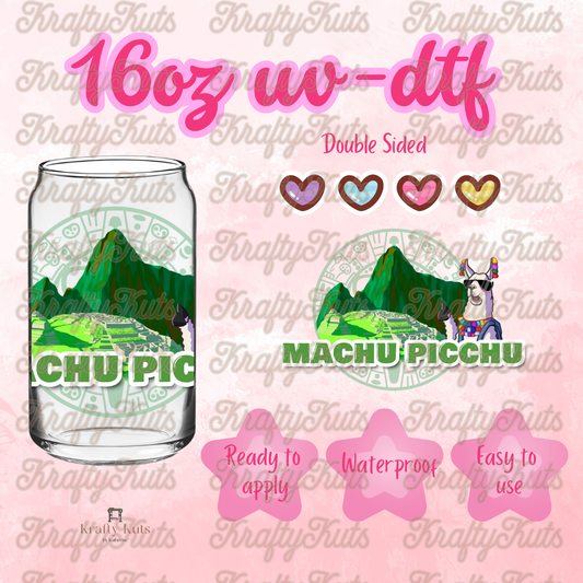 #664 UV-DTF 16oz Glass Wrap - Double sided