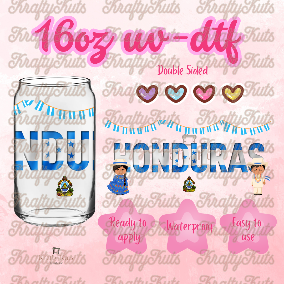 #669 UV-DTF 16oz Glass Wrap - Double sided